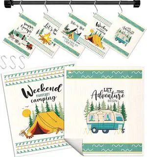 Miss Adola Swedish Dishcloths for Kitchen with Hooks - Reusable Dish Cloths for Washing Dishes Fast Drying Cute Fun 5 Pack Swedish Dish Towels Washable Cleaning Sponge, Green Camping Miss Adola Swedish Dishcloths for Kitchen with Hooks - Reusable Dish Cloths for Washing Dishes Fast Drying Cute Fun 5 Pack Swedish Dish Towels Washable Cleaning Sponge, Green Camping