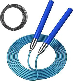 Speed Jump Rope for Men Women, Fitness Skipping Rope with Aluminium Handle and 2 Ropes, Self-Locking Design Adjustable Jumping Rope for Adult Workout Boxing Speed Jump Rope for Men Women, Fitness Skipping Rope with Aluminium Handle and 2 Ropes, Self-Locking Design Adjustable Jumping Rope for Adult Workout Boxing