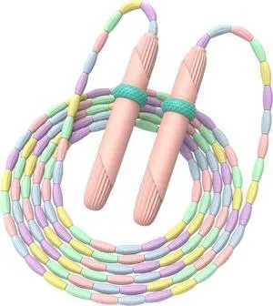 Beaded Jump Rope 1 Pack/2 Pack, ACEONE Segmented Skipping Rope for Kids Adults, Adjustable Tangle-Free Toddler Jumping Rope for Fitness Exercise Training Beaded Jump Rope 1 Pack/2 Pack, ACEONE Segmented Skipping Rope for Kids Adults, Adjustable Tangle-Free Toddler Jumping Rope for Fitness Exercise Training
