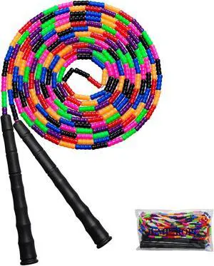 Double Dutch Jump Rope Long Jump Rope 16 FT 1 Pack/2 Pack, Adjustable Soft Beaded Diy Jump Rope for Kids Adult Long Enough for 5-6 Jumpers Double Dutch Jump Rope Long Jump Rope 16 FT 1 Pack/2 Pack, Adjustable Soft Beaded Diy Jump Rope for Kids Adult Long Enough for 5-6 Jumpers