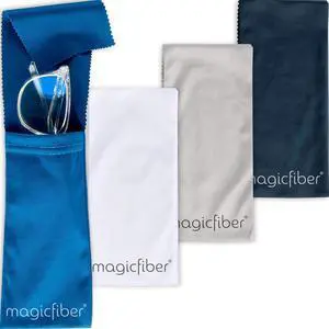 MagicFiber Soft Microfiber Glasses & Sunglasses Pouch Case, Eyeglass Bag | Built-In Cleaning Cloth, Slim Eye Sleeve or Jacket for Men & Women, Reading Glasses MagicFiber Soft Microfiber Glasses & Sunglasses Pouch Case, Eyeglass Bag | Built-In Cleaning Cloth, Slim Eye Sleeve or Jacket for Men & Women, Reading Glasses