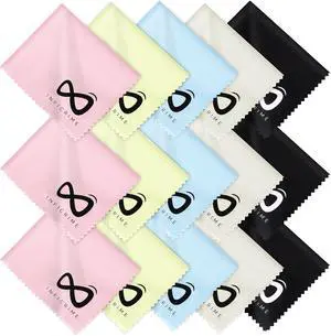 Microfiber Glasses Cloth 15 Pack (6x7 Inch) - 5 Assorted Colors - Premium Soft Scratch-Free Cleaning for Eyeglasses, Screens, Phone, Camera Lenses & Electronics Microfiber Glasses Cloth 15 Pack (6x7 Inch) - 5 Assorted Colors - Premium Soft Scratch-Free Cleaning for Eyeglasses, Screens, Phone, Camera Lenses & Electronics