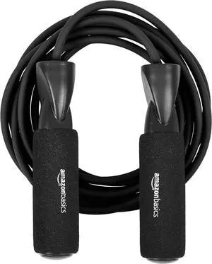 Amazon Basics Jump Rope for Exercise, Cardio and Home Workout, Length Adjustable, 118 Inches Amazon Basics Jump Rope for Exercise, Cardio and Home Workout, Length Adjustable, 118 Inches