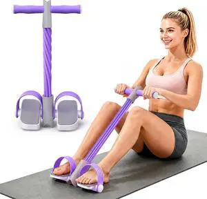 Upgraded Foot Pedal Resistance Band with Handle, 6-Tube Elastic Resistance Bands for Home Workout, Multifunction Exercise Equipment for Abdomen, Core/ABS, Waist, Arm, Leg Upgraded Foot Pedal Resistance Band with Handle, 6-Tube Elastic Resistance Bands for Home Workout, Multifunction Exercise Equipment for Abdomen, Core/ABS, Waist, Arm, Leg