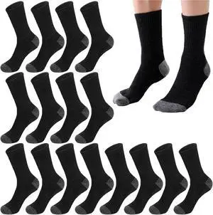 8 Pairs Crew Athletic Socks for Men Moisture Wicking Cushion Crew Socks for Sport Running Traveling 8 Pairs Crew Athletic Socks for Men Moisture Wicking Cushion Crew Socks for Sport Running Traveling