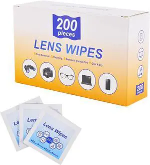 Lens Wipes for Eyeglasses,Eyeglass erasers are packed separatelyGlasses cleaner for cleaning glasses, camera lenses, sunglasses, mobile phone screens, goggles, etc. (200 pieces) Lens Wipes for Eyeglasses,Eyeglass erasers are packed separatelyGlasses cleaner for cleaning glasses, camera lenses, sunglasses, mobile phone screens, goggles, etc. (200 pieces)
