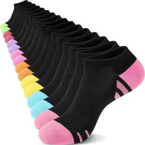 eallco 8 Pairs Womens Ankle Socks Running Athletic Short Low Cut Socks with Cushioned Sole eallco 8 Pairs Womens Ankle Socks Running Athletic Short Low Cut Socks with Cushioned Sole
