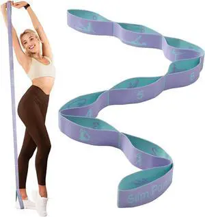Slim Panda Stretch Strap, Multi-Loop for Physical Therapy,Elastic Yoga Stretching Strap for Dance,Yoga, Pilates & Gymnastics Exercise, Ballet Stretching Band for Flexibility, Leg Stretching Slim Panda Stretch Strap, Multi-Loop for Physical Therapy,Elastic Yoga Stretching Strap for Dance,Yoga, Pilates & Gymnastics Exercise, Ballet Stretching Band for Flexibility, Leg Stretching