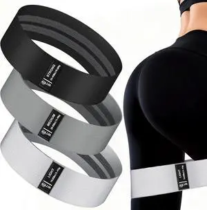 Fabric Resistance Bands for Working Out, 3-Level Non-Slip Exercise Bands for Men and Women, Booty Bands Equipment for Home Workout, Pilates, Yoga, Fitness. Fabric Resistance Bands for Working Out, 3-Level Non-Slip Exercise Bands for Men and Women, Booty Bands Equipment for Home Workout, Pilates, Yoga, Fitness.