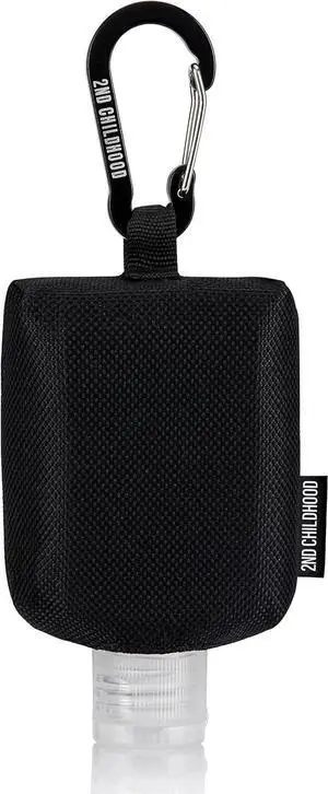 2nd Childhood Mini Travel Hand Sanitizer Keychain Holder Case, Clip-On | Refillable 2 oz hand sanitizer bottle with a small, portable carabiner pouch for purse, backpack, lanyard, or diaper bag 2nd Childhood Mini Travel Hand Sanitizer Keychain Holder Case, Clip-On | Refillable 2 oz hand sanitizer bottle with a small, portable carabiner pouch for purse, backpack, lanyard, or diaper bag