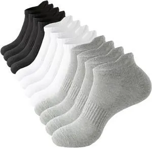 Rehelu Mens Ankle Socks Cotton Running Socks Athletic Low Cut No Show Socks with Tab 6 Pairs Rehelu Mens Ankle Socks Cotton Running Socks Athletic Low Cut No Show Socks with Tab 6 Pairs