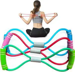 Resistance Bands, Figure 8 Exercise Bands for Women Men, 8 Shaped Resistance Bands for Arms, Chest Expander, Yoga Gym Fitness Pulling Rope 8 Word Elastic for Exercise Muscle Training Tubing Resistance Bands, Figure 8 Exercise Bands for Women Men, 8 Shaped Resistance Bands for Arms, Chest Expander, Yoga Gym Fitness Pulling Rope 8 Word Elastic for Exercise Muscle Training Tubing