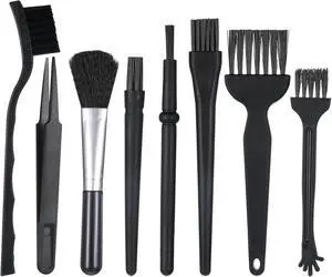 8 PCS Keyboard Brush for Pc Electronic Cleaning Brushes Computer Cleaning Kit for Laptop Keyboard Camera Computer (Black) 8 PCS Keyboard Brush for Pc Electronic Cleaning Brushes Computer Cleaning Kit for Laptop Keyboard Camera Computer (Black)