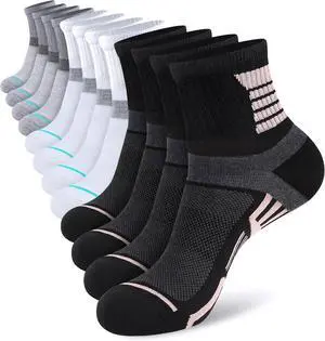 shnn 12 Pairs Womens Ankle Socks Lightweight Breathable Casual Mini Crew Quarter Socks For Women shnn 12 Pairs Womens Ankle Socks Lightweight Breathable Casual Mini Crew Quarter Socks For Women