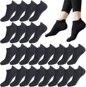 12-20 Pairs Athletic Ankle Socks for Women Breathable Low Cut Running Cushioned Moisture Wicking for Sport Traveling 12-20 Pairs Athletic Ankle Socks for Women Breathable Low Cut Running Cushioned Moisture Wicking for Sport Traveling