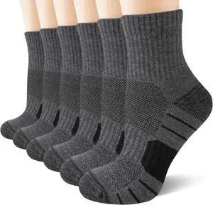 Heatuff Men's Athletic Ankle Socks Cushioned Quarter Running Mini Crew Socks for Men 6 Pairs Heatuff Men's Athletic Ankle Socks Cushioned Quarter Running Mini Crew Socks for Men 6 Pairs