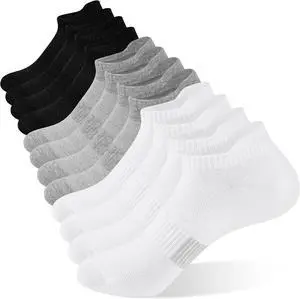 6 Pairs Ankle Socks for Women Athletic Running Socks with Tab 6-11 | Soft Cotton, Women Low Cut Tennis Sports Socks, Short Yoga Pilates Workout Sneaker Socks, Lightweight, Size 6-9 9-11 6 Pairs Ankle Socks for Women Athletic Running Socks with Tab 6-11 | Soft Cotton, Women Low Cut Tennis Sports Socks, Short Yoga Pilates Workout Sneaker Socks, Lightweight, Size 6-9 9-11