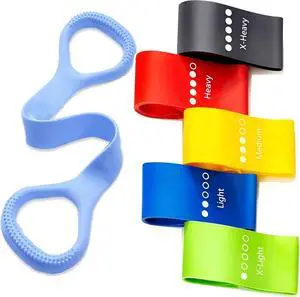 Resistance Bands for Working Out 6 Pack Resistance Bands for Arms,Elastic Pilates Flexbands for Physical Therapy Yoga, Stretch Exercice Loop Bands for Booty Legs Resistance Bands for Working Out 6 Pack Resistance Bands for Arms,Elastic Pilates Flexbands for Physical Therapy Yoga, Stretch Exercice Loop Bands for Booty Legs