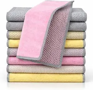 NEW 2026 | Non Scratch Wire Dishcloth | Metal Cleaning Rag for Kitchen Cookware | Silver Mesh Dishcloth | Double Sided | Metal & Coconut Fiber Scrubbers | 10 pcs Colorful Cloth NEW 2026 | Non Scratch Wire Dishcloth | Metal Cleaning Rag for Kitchen Cookware | Silver Mesh Dishcloth | Double Sided | Metal & Coconut Fiber Scrubbers | 10 pcs Colorful Cloth