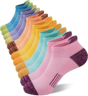 Heatuff Womens Low Cut Ankle Athletic Socks Cushioned Running Performance Breathable Tab Sock (6 Pairs) Heatuff Womens Low Cut Ankle Athletic Socks Cushioned Running Performance Breathable Tab Sock (6 Pairs)