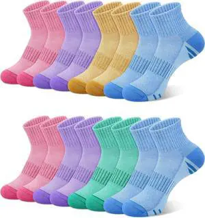 YSense 8 Pairs Mini Crew Ankle Socks for Women, Quarter Athletic Socks | Breathable Moisture Wicking, Cushioned, Arch Support, Casual Gym, for Hiking Sports Work YSense 8 Pairs Mini Crew Ankle Socks for Women, Quarter Athletic Socks | Breathable Moisture Wicking, Cushioned, Arch Support, Casual Gym, for Hiking Sports Work