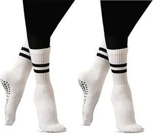 Flydo Pilates Grip Socks for Women Grippy Yoga Non Slip Long Barre Socks Flydo Pilates Grip Socks for Women Grippy Yoga Non Slip Long Barre Socks