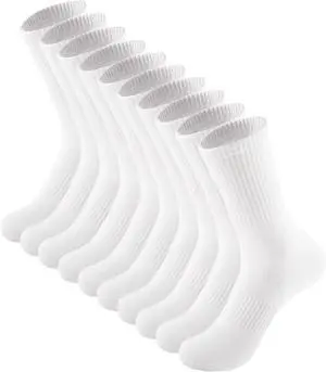 ACCFOD Womens Crew Socks Thin Cotton Long Casual Workout High Socks 5 Pairs | Arch Support ACCFOD Womens Crew Socks Thin Cotton Long Casual Workout High Socks 5 Pairs | Arch Support