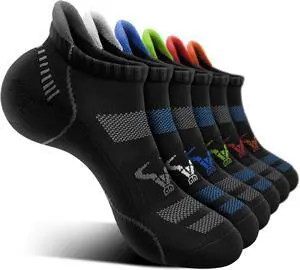BULLIANT Men Running Ankle Socks 6Pack-Cushioned Support-Low Cut No Show | Fully Terry Sole | Arch Support | Seamless Toe Closure | Moisture-Wicking Breathable Mesh | Reinforced Heel&Toe BULLIANT Men Running Ankle Socks 6Pack-Cushioned Support-Low Cut No Show | Fully Terry Sole | Arch Support | Seamless Toe Closure | Moisture-Wicking Breathable Mesh | Reinforced Heel&Toe
