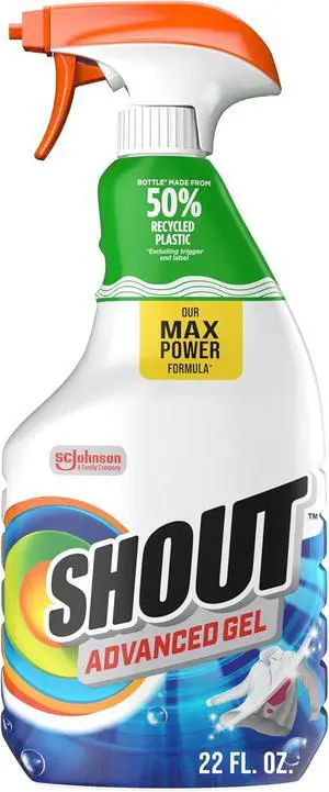 SHOUT Advanced Laundry Stain Remover Gel for Clothes Laundry, Breaks Down Stubborn, Dried-in, and Tough Stains, 22oz Spray (Packaging May Vary) SHOUT Advanced Laundry Stain Remover Gel for Clothes Laundry, Breaks Down Stubborn, Dried-in, and Tough Stains, 22oz Spray (Packaging May Vary)