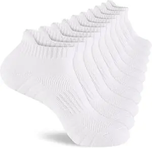 Monxiery Mens Cotton Cushioned Ankle Socks, Athletic Performance Running Moisture Wicking Breathable socks Monxiery Mens Cotton Cushioned Ankle Socks, Athletic Performance Running Moisture Wicking Breathable socks