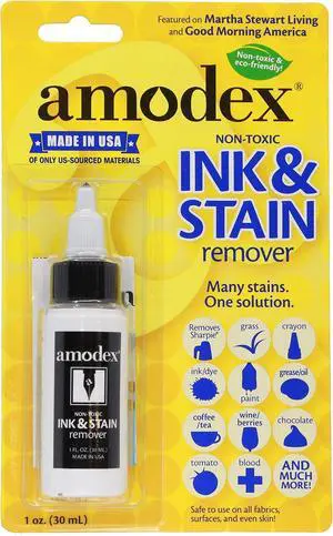 Amodex Ink & Stain Remover 1oz Bottle Amodex Ink & Stain Remover 1oz Bottle
