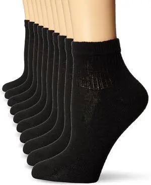 Hanes Women's Cushioned Athletic Ankle Socks (10-Pack) Hanes Women's Cushioned Athletic Ankle Socks (10-Pack)