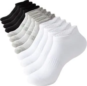 Womens Ankle Socks Athletic Cotton Running Low Cut Socks with Tab 6 Pairs Womens Ankle Socks Athletic Cotton Running Low Cut Socks with Tab 6 Pairs