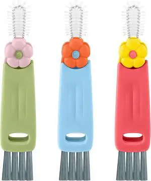 Wanme 3 in 1 Cup Lid Gap Cleaning Brush Set, Multifunctional Bottle Cleaning Brush, Cup Lid Gap Cleaner, Home Kitchen Crevice Brush Tools Wanme 3 in 1 Cup Lid Gap Cleaning Brush Set, Multifunctional Bottle Cleaning Brush, Cup Lid Gap Cleaner, Home Kitchen Crevice Brush Tools