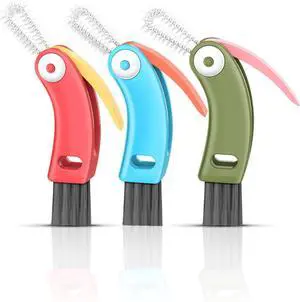 3 in 1 Cup Lid Cleaning Brush 3 PCS - Multifunctional Cleaning Brush Set for Tight Spaces, Bottle Gaps & Travel Mugs | Portable Durable Cup Lid Cleaner Tools (Multicolor) 3 in 1 Cup Lid Cleaning Brush 3 PCS - Multifunctional Cleaning Brush Set for Tight Spaces, Bottle Gaps & Travel Mugs | Portable Durable Cup Lid Cleaner Tools (Multicolor)