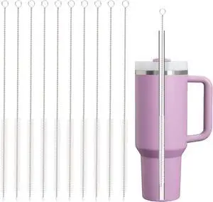 Straw Cleaner Brush for Stanley, 10Pcs Reusable Extra Long Straws Cleaning Brush for 14oz 20oz 30oz 40oz Stanley Mug, Cleaning Brushs for All Plastic, Glass, Stainless and Silicone Straw Straw Cleaner Brush for Stanley, 10Pcs Reusable Extra Long Straws Cleaning Brush for 14oz 20oz 30oz 40oz Stanley Mug, Cleaning Brushs for All Plastic, Glass, Stainless and Silicone Straw