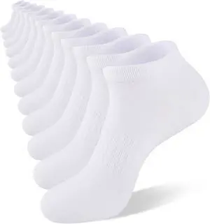 eallco Mens Ankle Socks Cotton Running Low Cut Short Thin Breathable Casual Socks 6 Pairs eallco Mens Ankle Socks Cotton Running Low Cut Short Thin Breathable Casual Socks 6 Pairs