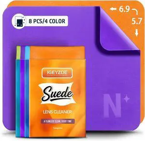 8-Pack Microfiber Lens Cleaning Cloths Eyeglass Lens Cleaner Glasses Cleaning Cloths Eyeglasses, Camera Lens, VR/AR Headset, and Screen Cleaning (4 Colors) 8-Pack Microfiber Lens Cleaning Cloths Eyeglass Lens Cleaner Glasses Cleaning Cloths Eyeglasses, Camera Lens, VR/AR Headset, and Screen Cleaning (4 Colors)