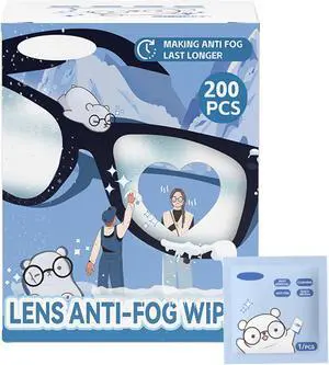 200 PCS-Screen Lens Cleaners, Anti-fog Wet Wipes for Glasses, Moistened Anti-Fog Wipes| Glasses Cleaner Safely Cleans Glasses, Screen Cleaning Wipes, Scratchless, Suitable for Eyeglass Screens, etc. 200 PCS-Screen Lens Cleaners, Anti-fog Wet Wipes for Glasses, Moistened Anti-Fog Wipes| Glasses Cleaner Safely Cleans Glasses, Screen Cleaning Wipes, Scratchless, Suitable for Eyeglass Screens, etc.