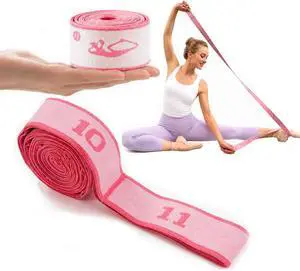 Multi-Loop Stretch Band - Yoga, Pilates, Ballet, and Physical Therapy Stretching Strap for Flexibility, Leg Stretching, and Exercise - Durable Stretching Equipment Multi-Loop Stretch Band - Yoga, Pilates, Ballet, and Physical Therapy Stretching Strap for Flexibility, Leg Stretching, and Exercise - Durable Stretching Equipment
