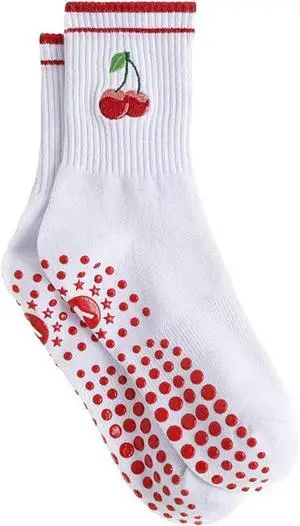 Cute Pilates Socks for Women Ruffle Yoga Non Skid Grip Socks Cute Pilates Socks for Women Ruffle Yoga Non Skid Grip Socks
