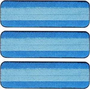 3 Pack Microfiber Cleaning Pads for Bona Mop, Safe for Hardwood and Hard-Surface Floors, Reusable Microfiber Mop Pads for 18 Inch Mop, No Residue, Super-Absorbent, Over 500 Machine Washes, Mr. Scrub 3 Pack Microfiber Cleaning Pads for Bona Mop, Safe for Hardwood and Hard-Surface Floors, Reusable Microfiber Mop Pads for 18 Inch Mop, No Residue, Super-Absorbent, Over 500 Machine Washes, Mr. Scrub