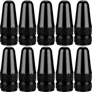 SAMIKIVA (10 Pack Bike Presta Valve Stem Caps, Chrome Anodized Aluminum, Use On Presta French Valves, Dust caps for MTB Road Racing Bicycle, Rocket Style SAMIKIVA (10 Pack Bike Presta Valve Stem Caps, Chrome Anodized Aluminum, Use On Presta French Valves, Dust caps for MTB Road Racing Bicycle, Rocket Style