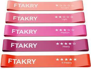 Resistance Bands for Working Out, Exercise Bands with 5 Resistance Levels, Natural Latex Resistance Bands Designed for Home Fitness, Strength Training and Flexibility Exercises Resistance Bands for Working Out, Exercise Bands with 5 Resistance Levels, Natural Latex Resistance Bands Designed for Home Fitness, Strength Training and Flexibility Exercises