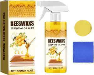 Beeswax Wood Polish Spray, Natural Furniture Cleaner & Restorer, Removes Scratches, Conditions & Protects Cabinets, Floors, Tables, Multi-Surface Wood Care (4oz) Beeswax Wood Polish Spray, Natural Furniture Cleaner & Restorer, Removes Scratches, Conditions & Protects Cabinets, Floors, Tables, Multi-Surface Wood Care (4oz)