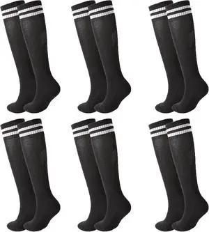 6 Pairs Kids Soccer Socks Stretchy Knee High Tube Football Athletic Team Socks for Boys Girls (4-12 Years Old) 6 Pairs Kids Soccer Socks Stretchy Knee High Tube Football Athletic Team Socks for Boys Girls (4-12 Years Old)