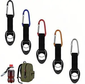 Multi-functional Durable Silicone Water Bottle Holder with Carabiner Clip & Key Ring, Fits 12-25 oz Bottles, Elastic Strap for Hiking, Camping, Cycling, Travel, Outdoor Gear (5-Pack Assorted Colors) Multi-functional Durable Silicone Water Bottle Holder with Carabiner Clip & Key Ring, Fits 12-25 oz Bottles, Elastic Strap for Hiking, Camping, Cycling, Travel, Outdoor Gear (5-Pack Assorted Colors)
