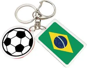 2026 World Cup Fan Soccer Keychain - 2026 World Cup Flag Keychain, Soccer Fan Gift & Souvenir (2PCS) 2026 World Cup Fan Soccer Keychain - 2026 World Cup Flag Keychain, Soccer Fan Gift & Souvenir (2PCS)