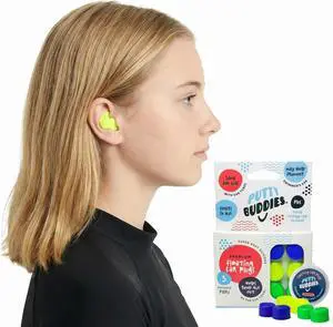 Earvolution Floating Putty Buddies Swim Earplugs - Doctor-Invented, Made in USA, Moldable Premium Silicone Plugs Help Prevent Swimmer's Ear, 3 Pair Pack - Blue/Yellow/Green Earvolution Floating Putty Buddies Swim Earplugs - Doctor-Invented, Made in USA, Moldable Premium Silicone Plugs Help Prevent Swimmer's Ear, 3 Pair Pack - Blue/Yellow/Green