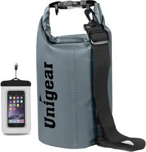Unigear Floating Waterproof Dry Bag for Kayaking, 2L/5L/10L/20L/30L/40L | Lightweight Gear Storage, Waterproof Phone Case Included, For Boating, Fishing, Swimming, Camping, Beach And Paddle Boarding Unigear Floating Waterproof Dry Bag for Kayaking, 2L/5L/10L/20L/30L/40L | Lightweight Gear Storage, Waterproof Phone Case Included, For Boating, Fishing, Swimming, Camping, Beach And Paddle Boarding